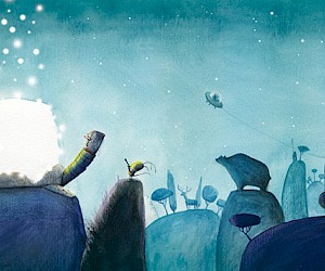 Ilustracíon de "Una Sorpresa Para Tortuga", publicado en 2016 en la editorial NubeOcho