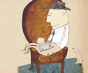Ilustración de "Mon papa, il est grand, il est fort, mais... Editions Frimousse 2010, Autora: Coralie Saudo