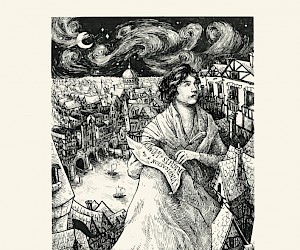 "Mary Wollstonecraft"; Illustration by Alice Cao