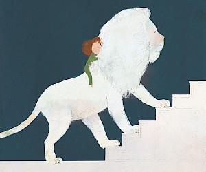 Illustration aus "The Snow Lion", erschienen 2017 im Verlag Simon & Schuster